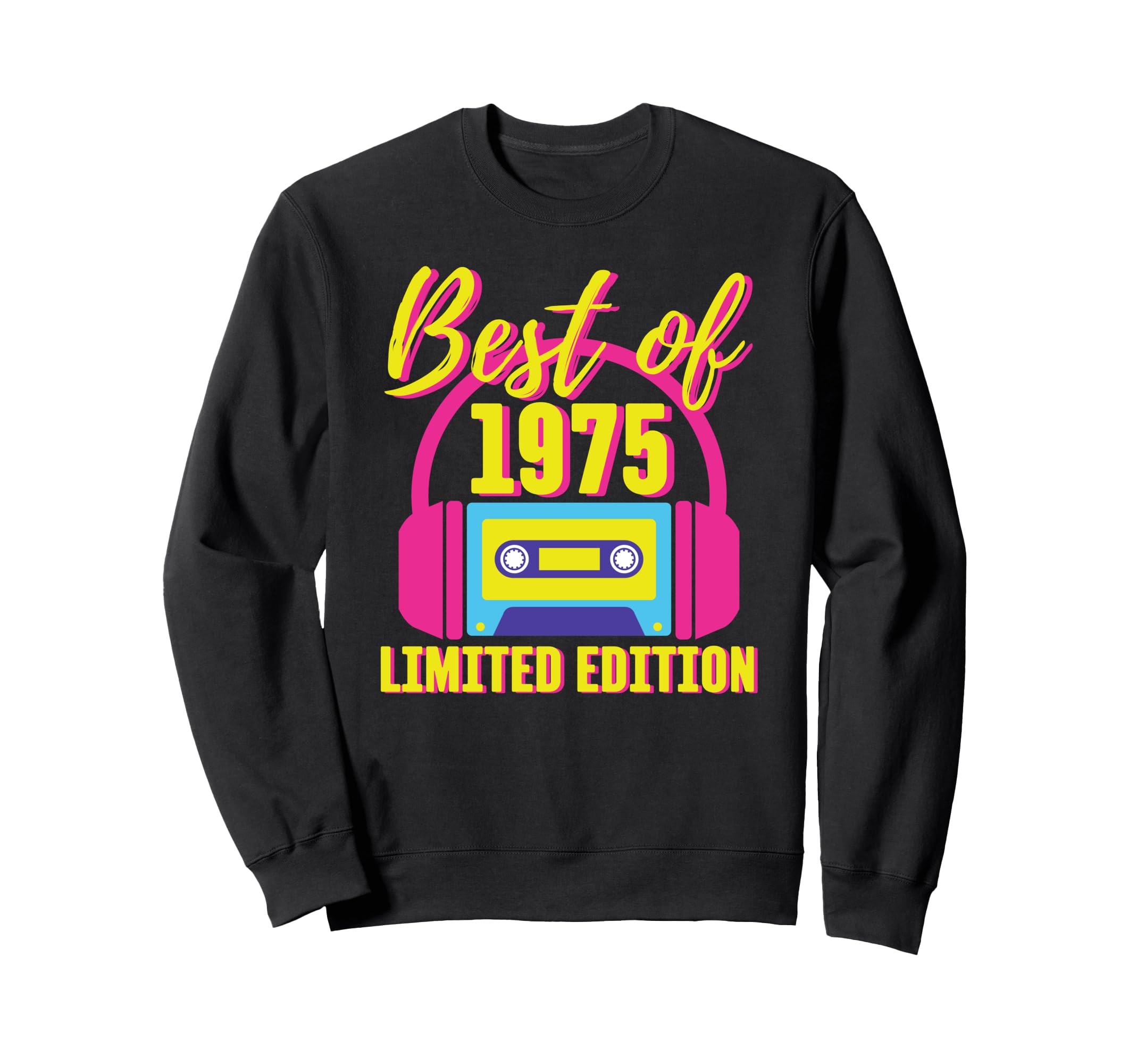 48Th Birthday Best 1975 Cassette Sweatshirt - Minimalist Print for Adults - T-Shirt, Sweatshirt, Hoodie