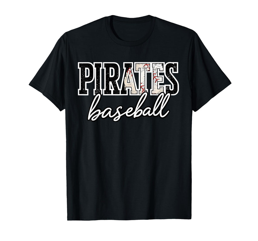 Pirates Baseball Mom Game Day School T-Shirt - Unique Graphic for Adults - T-Shirt, Sweatshirt, Hoodie