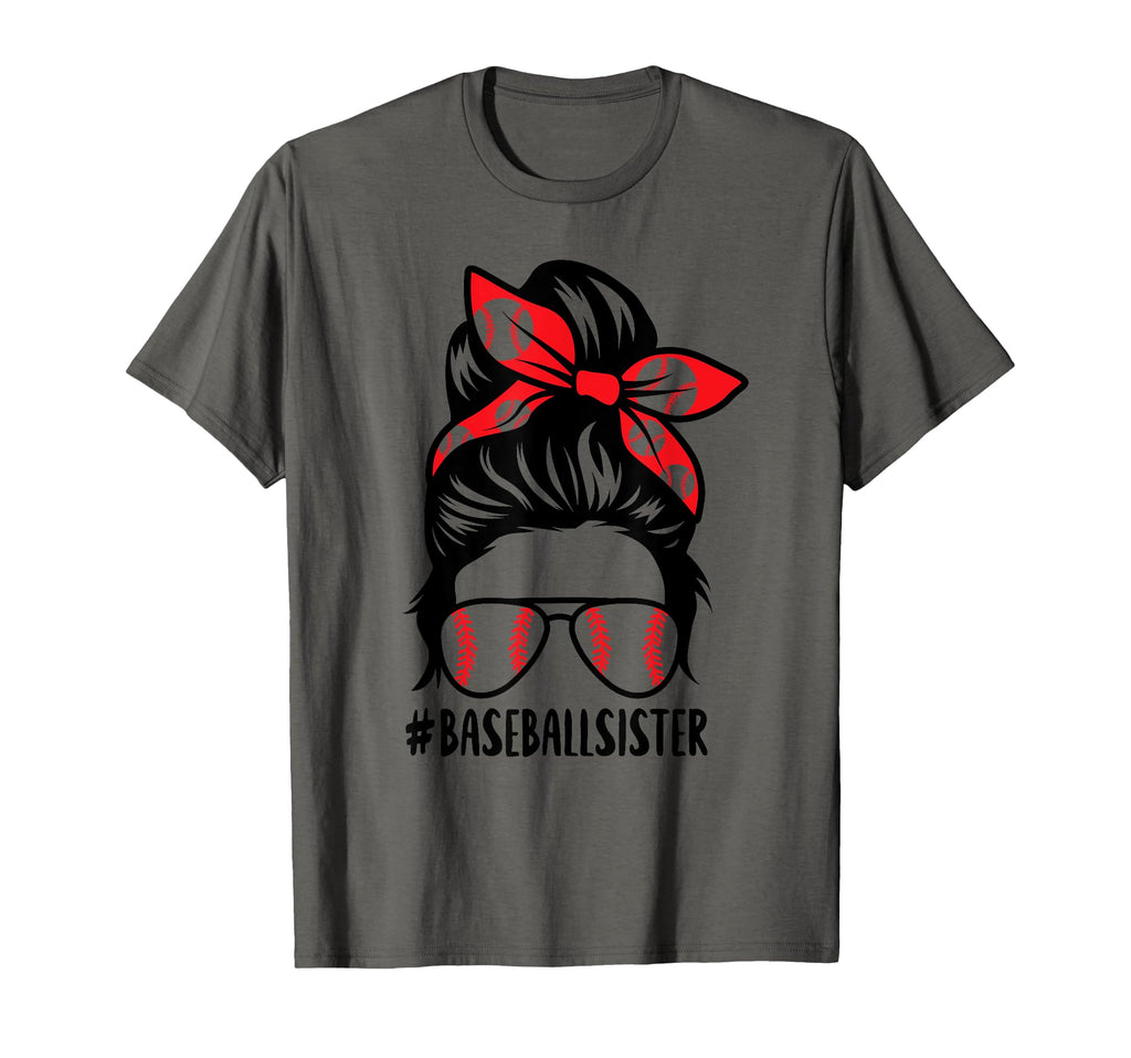 Baseball Sister Hair Baseball T-Shirt - Fun Novelty Design for Adults - T-Shirt, Sweatshirt, Hoodie