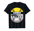 Annie Ballers Funny Softball Baseball T-Shirt - Minimalist Print Men Women - T-Shirt, Sweatshirt, Hoodie