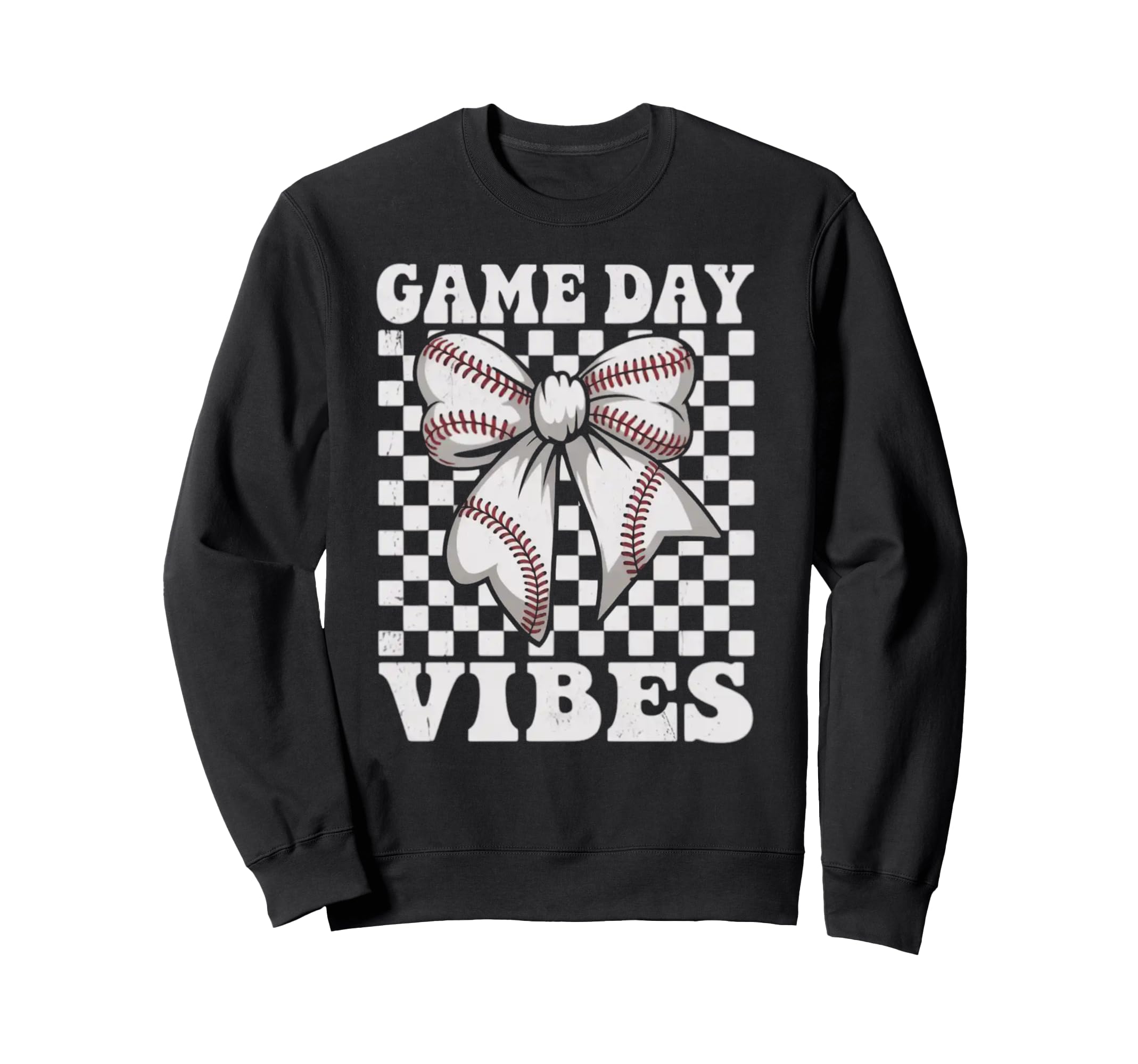Game Day Vibes Coquette Bow Sweatshirt - Minimalist Print for Adults - T-Shirt, Sweatshirt, Hoodie