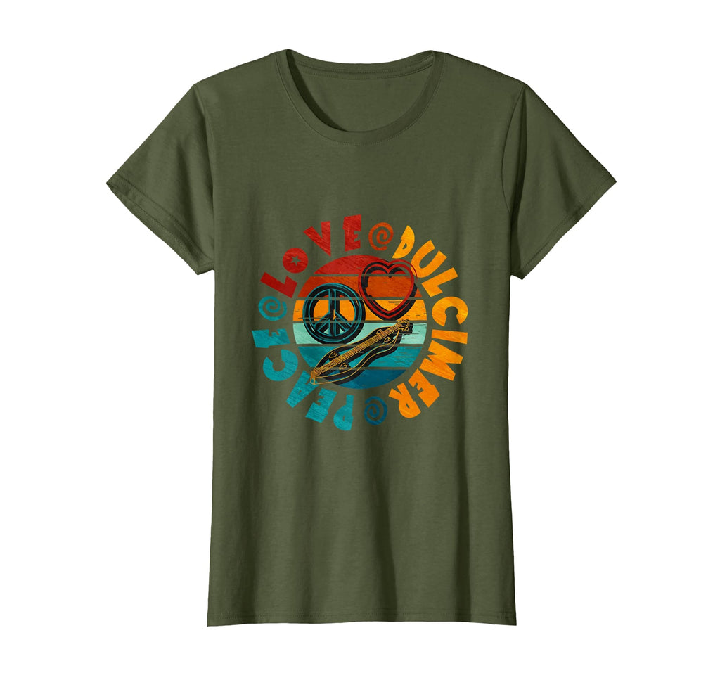 Peace Love Dulcimer T-Shirt - Casual Everyday Wear Unisex - T-Shirt, Sweatshirt, Hoodie