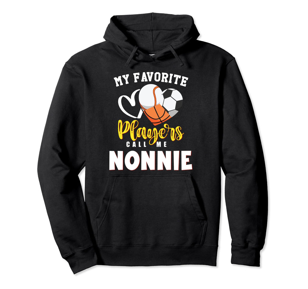 Nonnie My Favorite Baseball Soccer Hoodie - Fun Novelty Design for Adults - T-Shirt, Sweatshirt, Hoodie