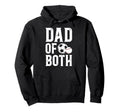 Dad Both Baseball Soccer Dad Ballers Hoodie - Minimalist Print Unisex - T-Shirt, Sweatshirt, Hoodie