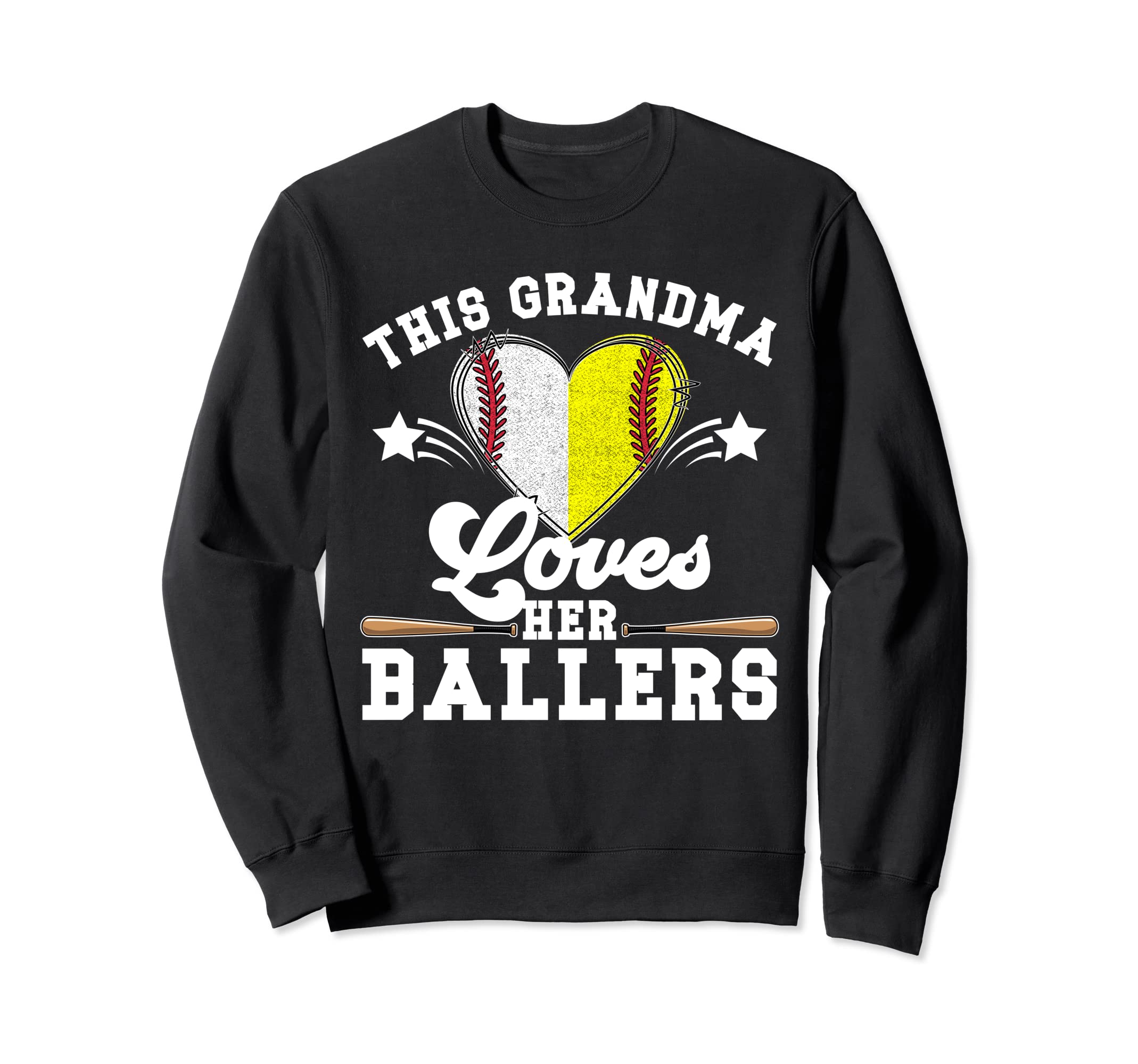 This Grandma Loves Her Ballers Sweatshirt - Casual Everyday Wear Men Women - T-Shirt, Sweatshirt, Hoodie