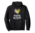 Papa Both Baseball Softball Papa Hoodie - Trendy Graphic for Adults - T-Shirt, Sweatshirt, Hoodie