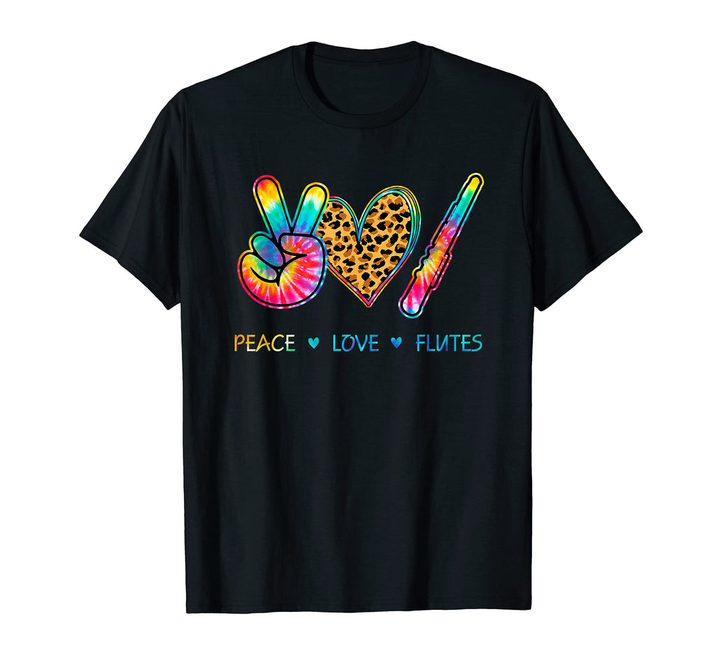Peace Love Flutes Tie Dye T-Shirt - Streetwear Style Men Women - T-Shirt, Sweatshirt, Hoodie