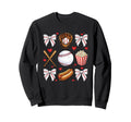 Baseball Mom Coquette Mothers Day Sweatshirt - Graphic Print for Adults - T-Shirt, Sweatshirt, Hoodie