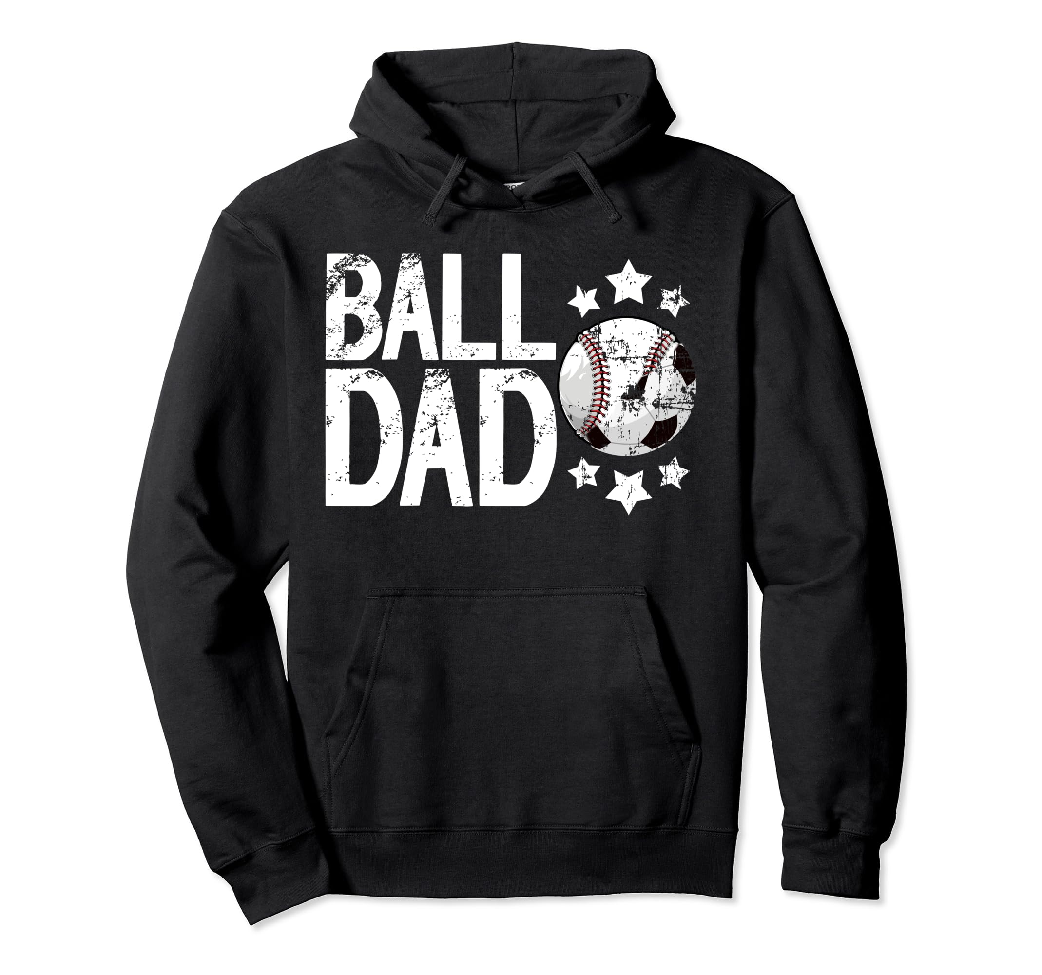 Ball Dad Soccer Baseball Dad Ballers Hoodie - Streetwear Style for Adults - T-Shirt, Sweatshirt, Hoodie