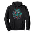 Octopus Traditional Tattoo Flash Hoodie - Trendy Graphic for Adults - T-Shirt, Sweatshirt, Hoodie