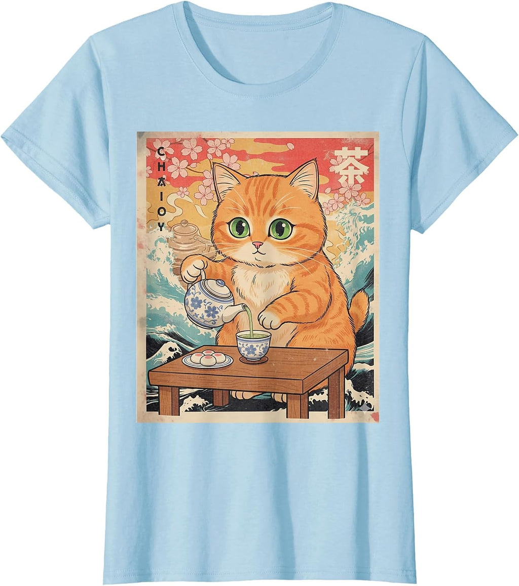 Kawaii Cat Funny - Adult & Kids T-Shirts, Sweatshirts & Hoodies apparel design preview 1
