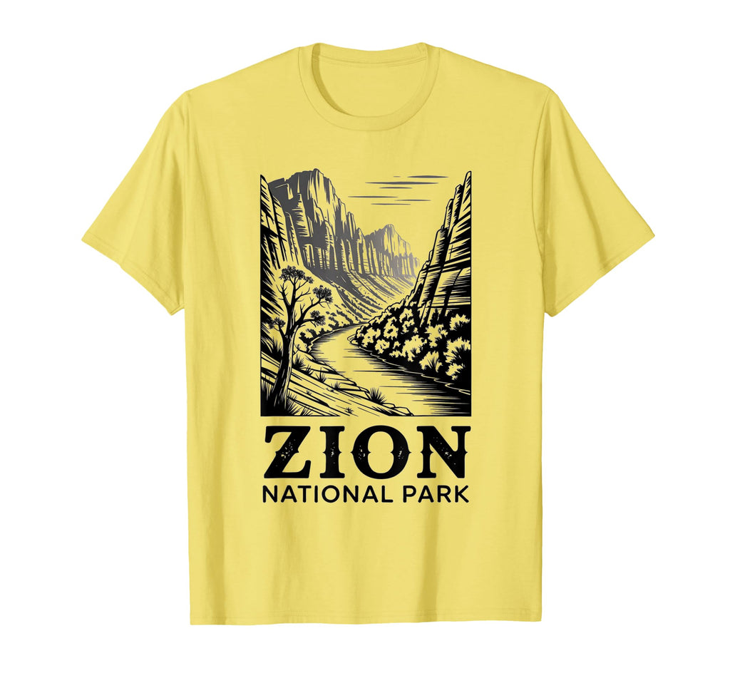 Zion National Park Outdoor Camping Us T-Shirt - Trendy Graphic for Adults - T-Shirt, Sweatshirt, Hoodie