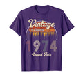 50Th Birthday Gift 1974 Sunset Letter T-Shirt - Unique Graphic Men Women - T-Shirt, Sweatshirt, Hoodie