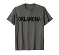Oklahoma Bold Black Text Ok T-Shirt - Custom Art Print Men Women - T-Shirt, Sweatshirt, Hoodie