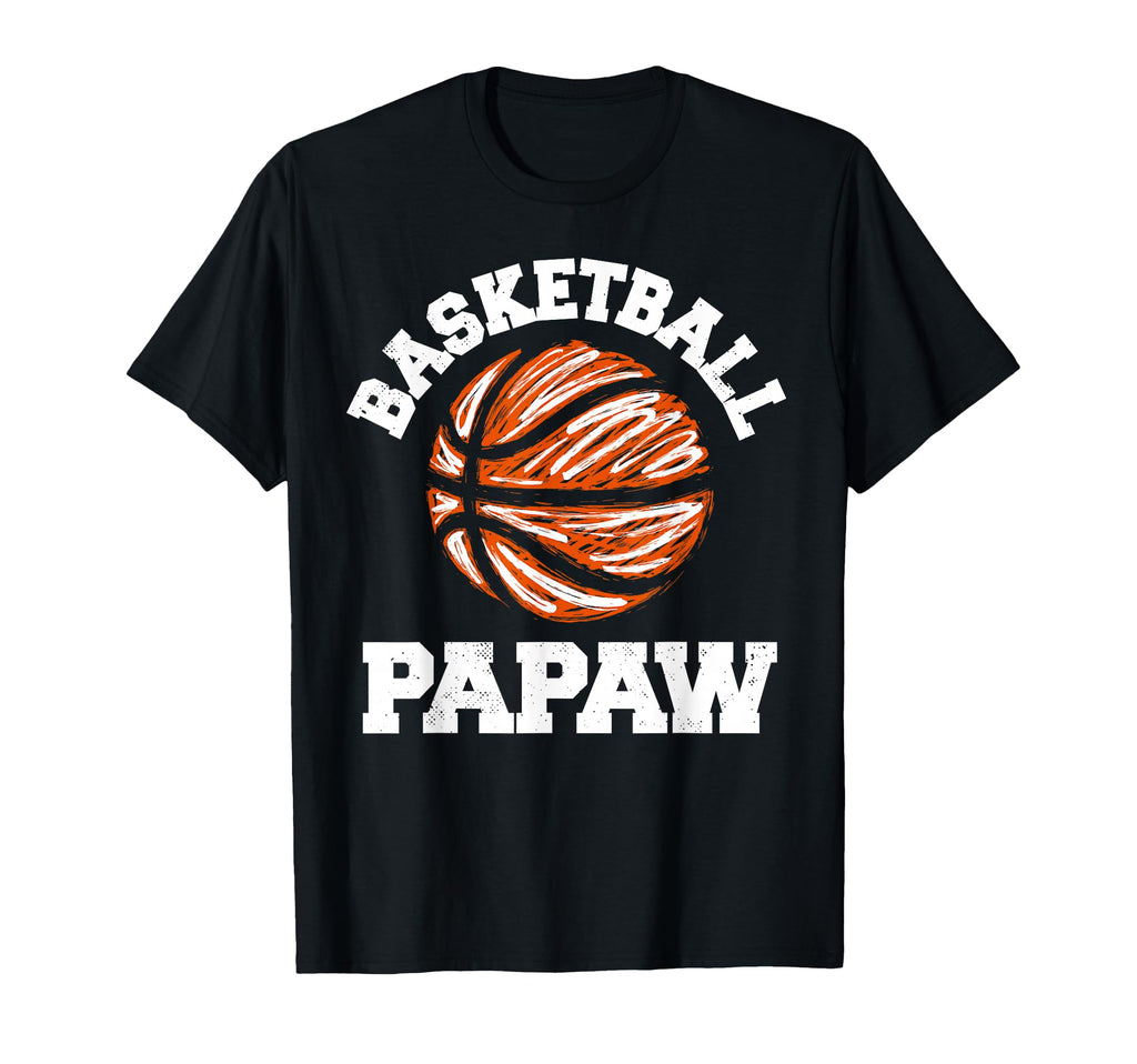 Basketball Papaw Distressed T-Shirt - Casual Everyday Wear for Adults - T-Shirt, Sweatshirt, Hoodie