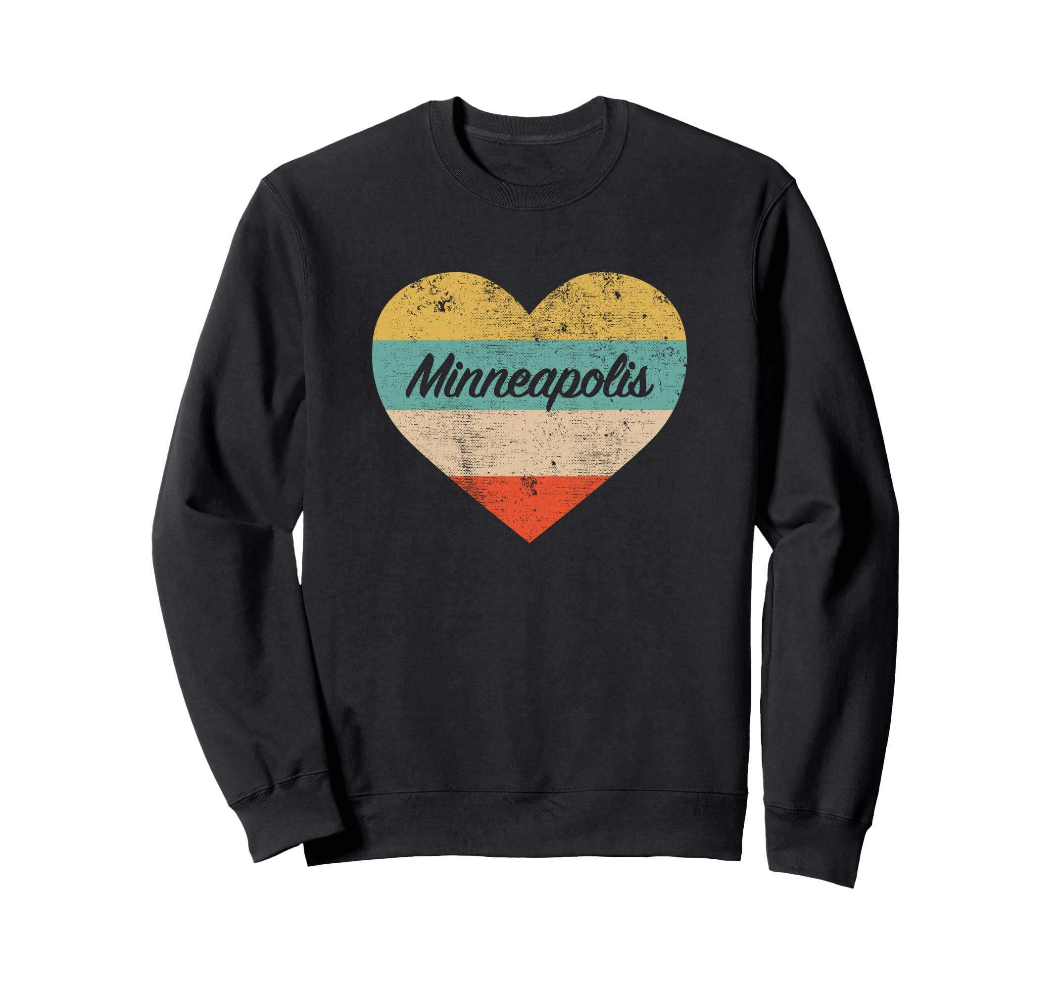 I Love Minneapolis Minnesota Sweatshirt - Custom Art Print Men Women - T-Shirt, Sweatshirt, Hoodie