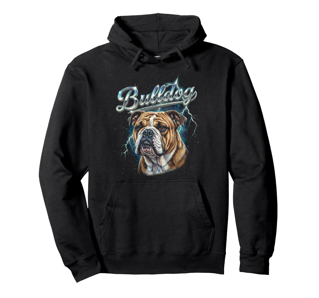 Bulldog 90S Dog Lover 80S Bulldog Hoodie - Aesthetic Graphic Men Women - T-Shirt, Sweatshirt, Hoodie
