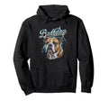 Bulldog 90S Dog Lover 80S Bulldog Hoodie - Aesthetic Graphic Men Women - T-Shirt, Sweatshirt, Hoodie