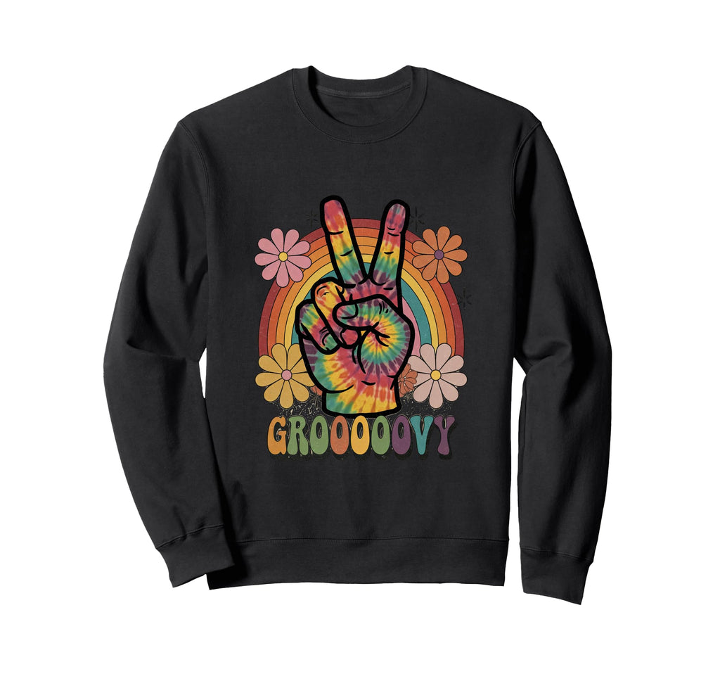 Groovy Grooooovy Discoball Party Sweatshirt - Aesthetic Graphic for Adults - T-Shirt, Sweatshirt, Hoodie
