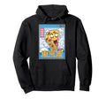 Happy Cheese Vaporwave Grid Hoodie - Fun Novelty Design for Adults - T-Shirt, Sweatshirt, Hoodie