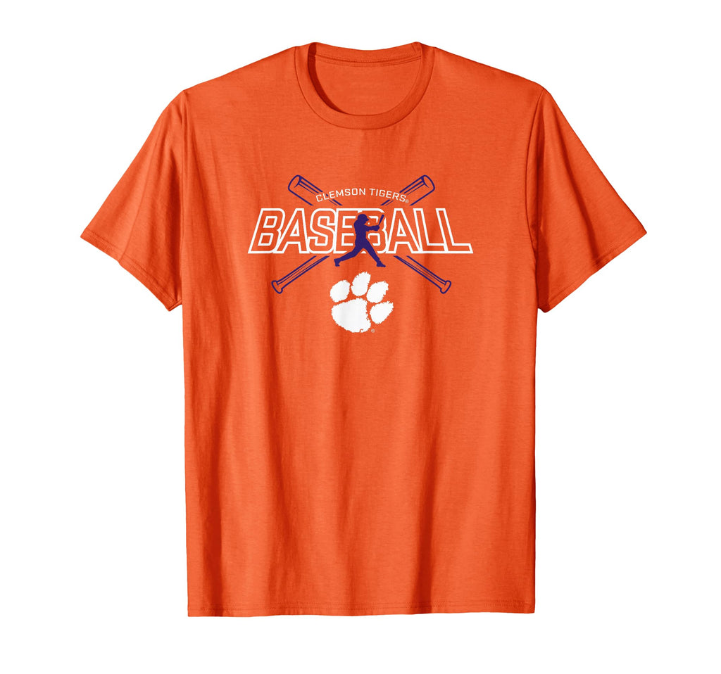 Clemson Tigers Baseball Hitter Orange T-Shirt - Unique Graphic for Adults - T-Shirt, Sweatshirt, Hoodie