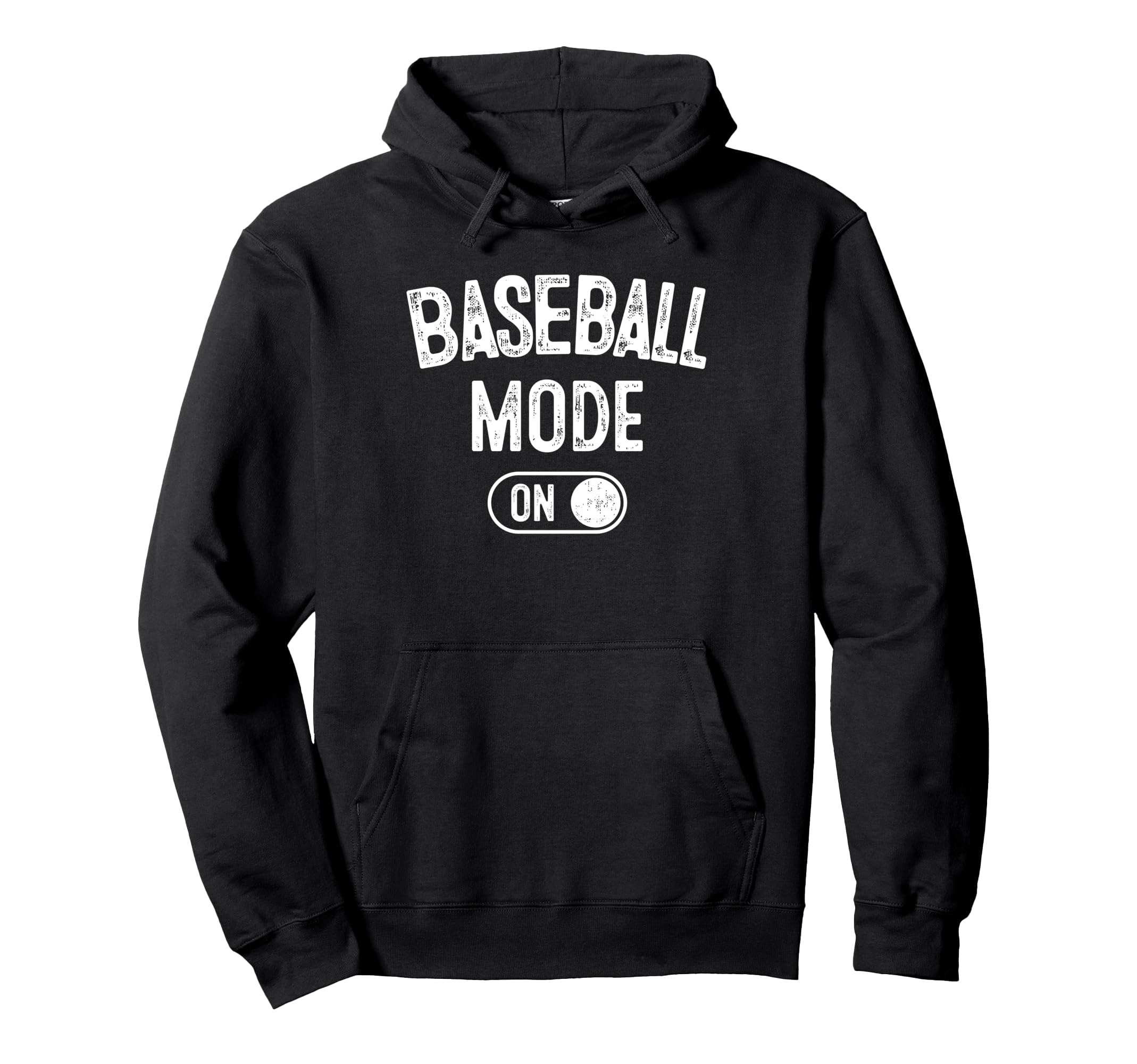 Baseball Mode Funny Slugger Gift Dad Hoodie - Unique Graphic for Adults - T-Shirt, Sweatshirt, Hoodie