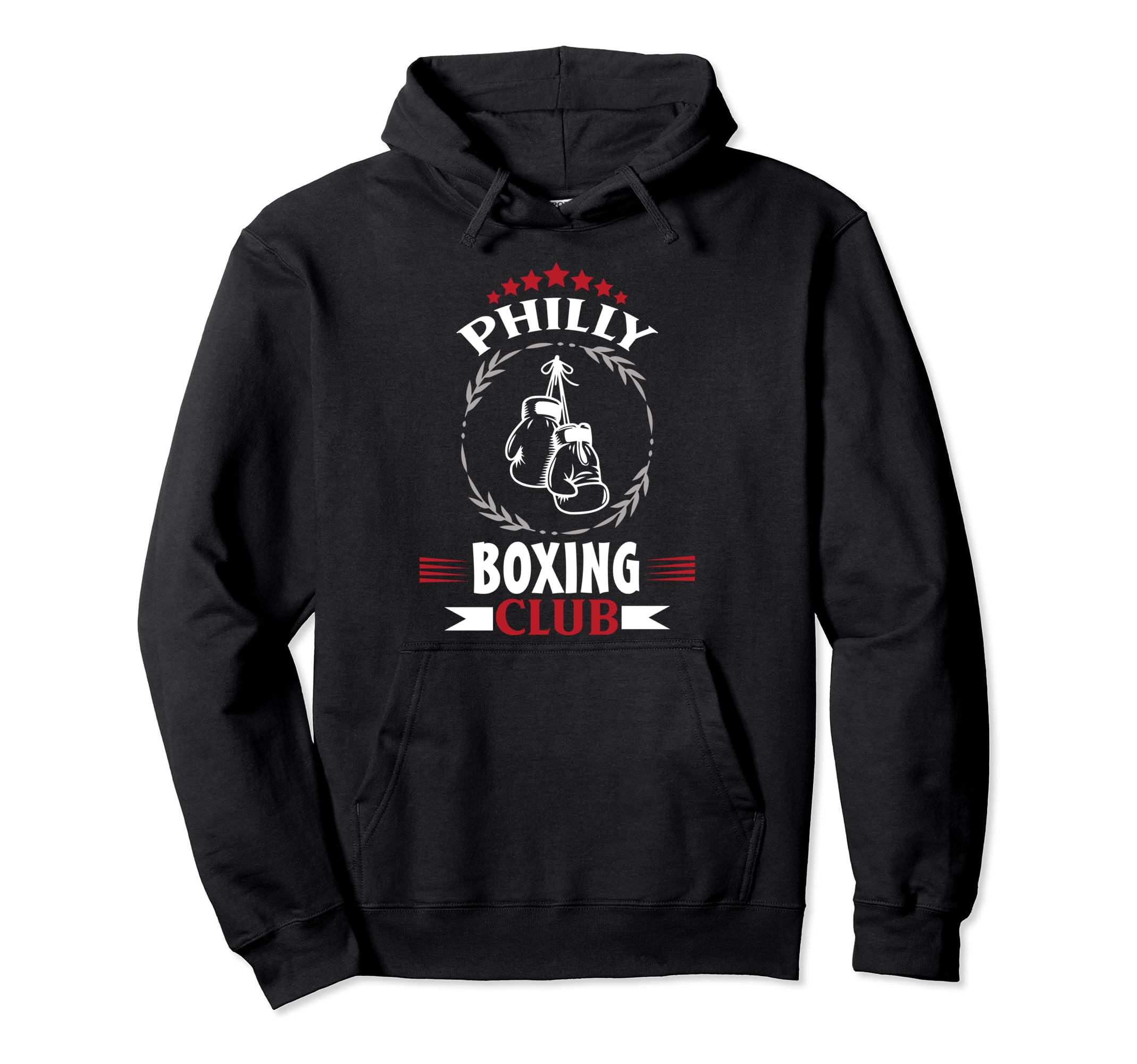 Philly Boxing Club Distressed Boxer Hoodie - Novelty Apparel Men Women - T-Shirt, Sweatshirt, Hoodie