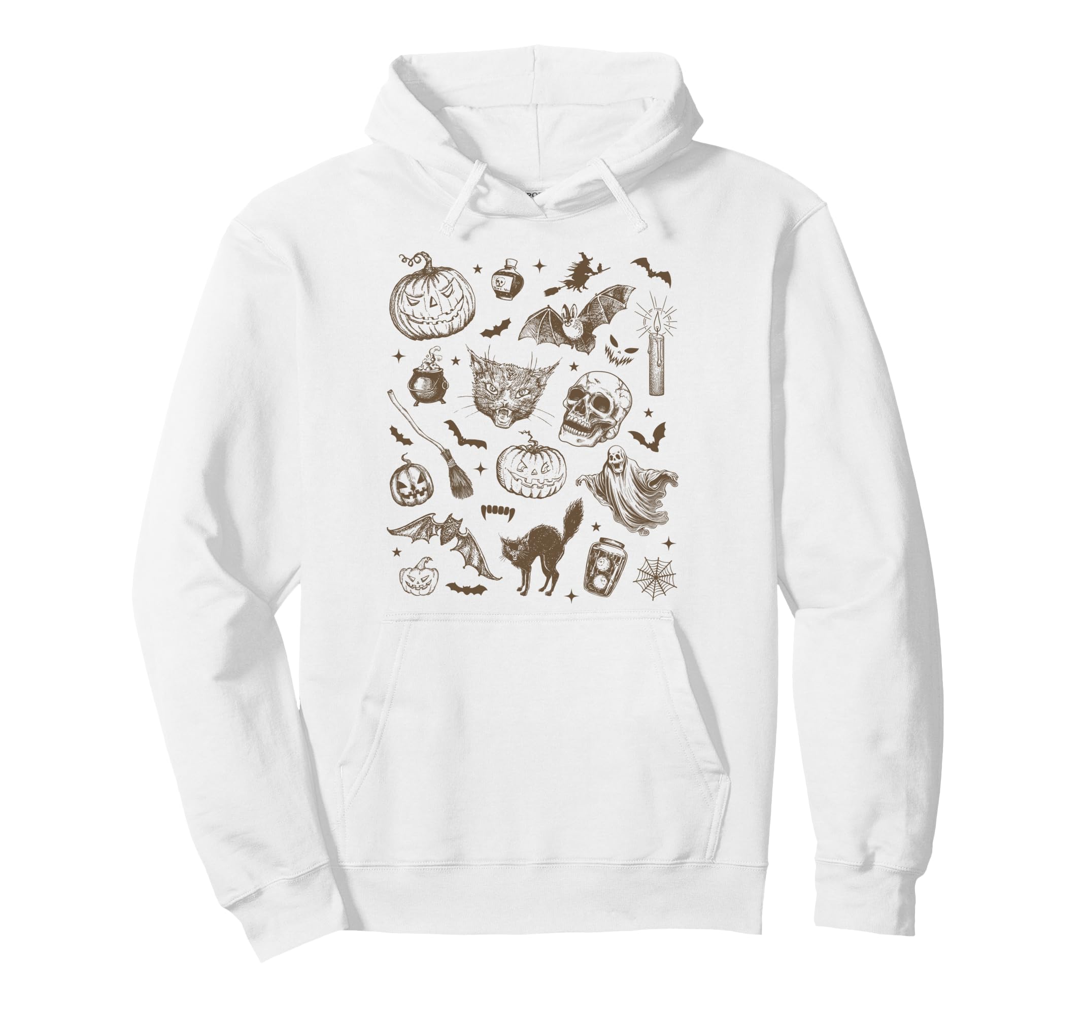 Halloween 90S Witchy Aesthetic Hoodie - Unique Graphic Unisex - T-Shirt, Sweatshirt, Hoodie
