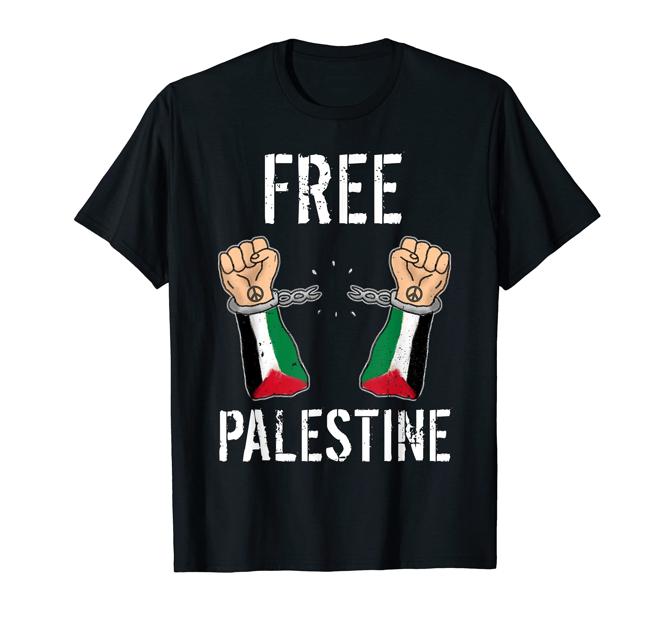 Free Palestine Free Gaza Peace Love Rights T-Shirt - Graphic Print Unisex - T-Shirt, Sweatshirt, Hoodie