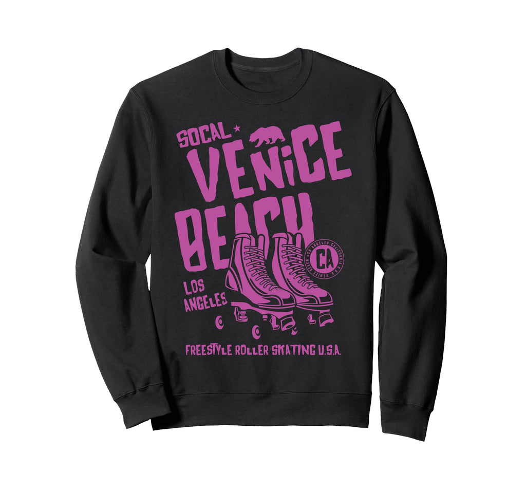 Venice Beach California Roller Skate Sweatshirt - Fun Novelty Design Unisex - T-Shirt, Sweatshirt, Hoodie