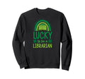 Lucky To Be Librarian Boho Rainbow Sweatshirt - Unique Graphic for Adults - T-Shirt, Sweatshirt, Hoodie