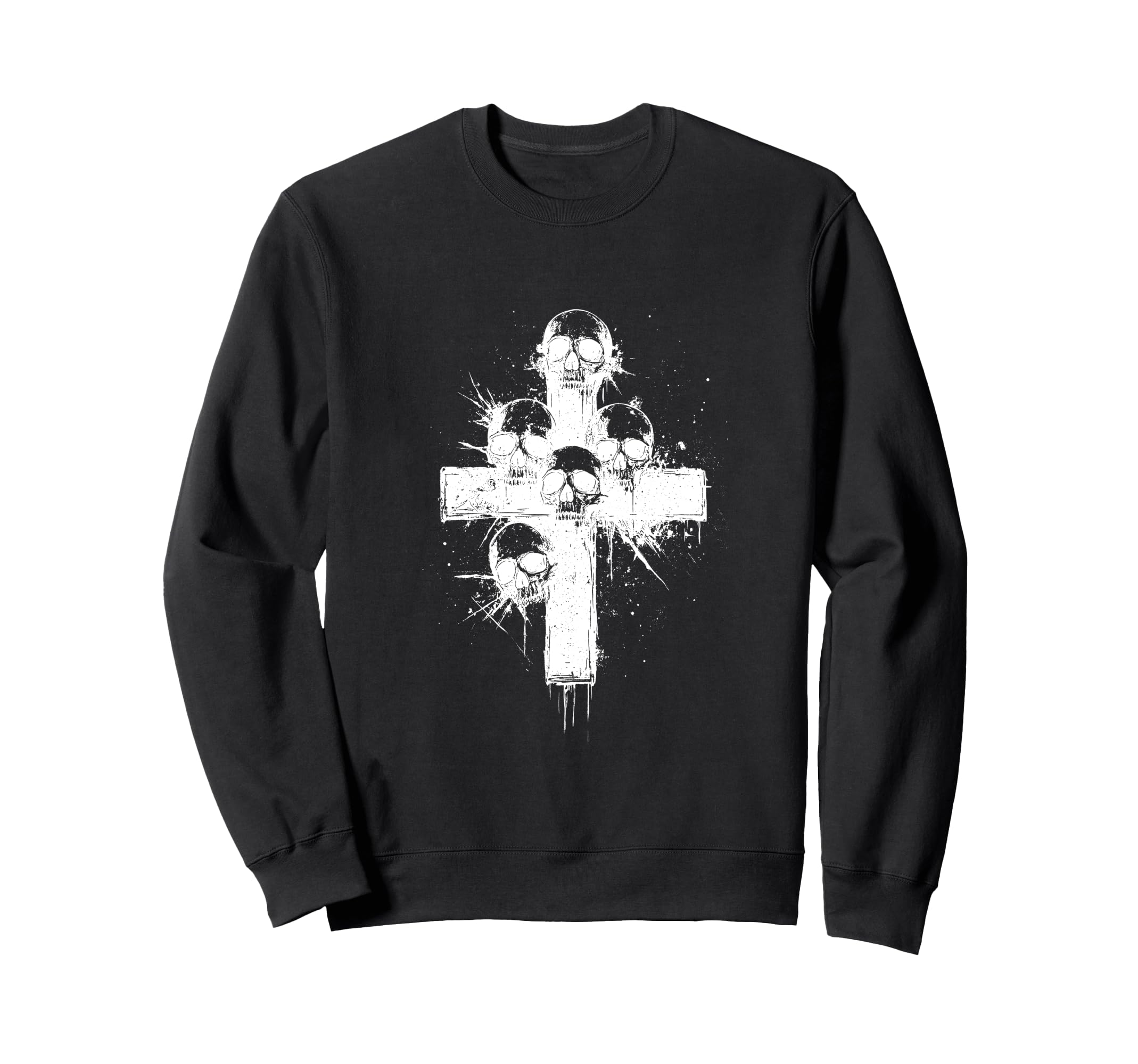 Y2K Goth Alt Grunge Cross Sweatshirt - Casual Everyday Wear Men Women - T-Shirt, Sweatshirt, Hoodie