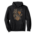 Mermaid Skeleton Traditional Tattoo Old Hoodie - Minimalist Print Unisex - T-Shirt, Sweatshirt, Hoodie
