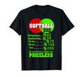 Softball Dad Priceless Value Proud Price T-Shirt - Graphic Print Unisex - T-Shirt, Sweatshirt, Hoodie