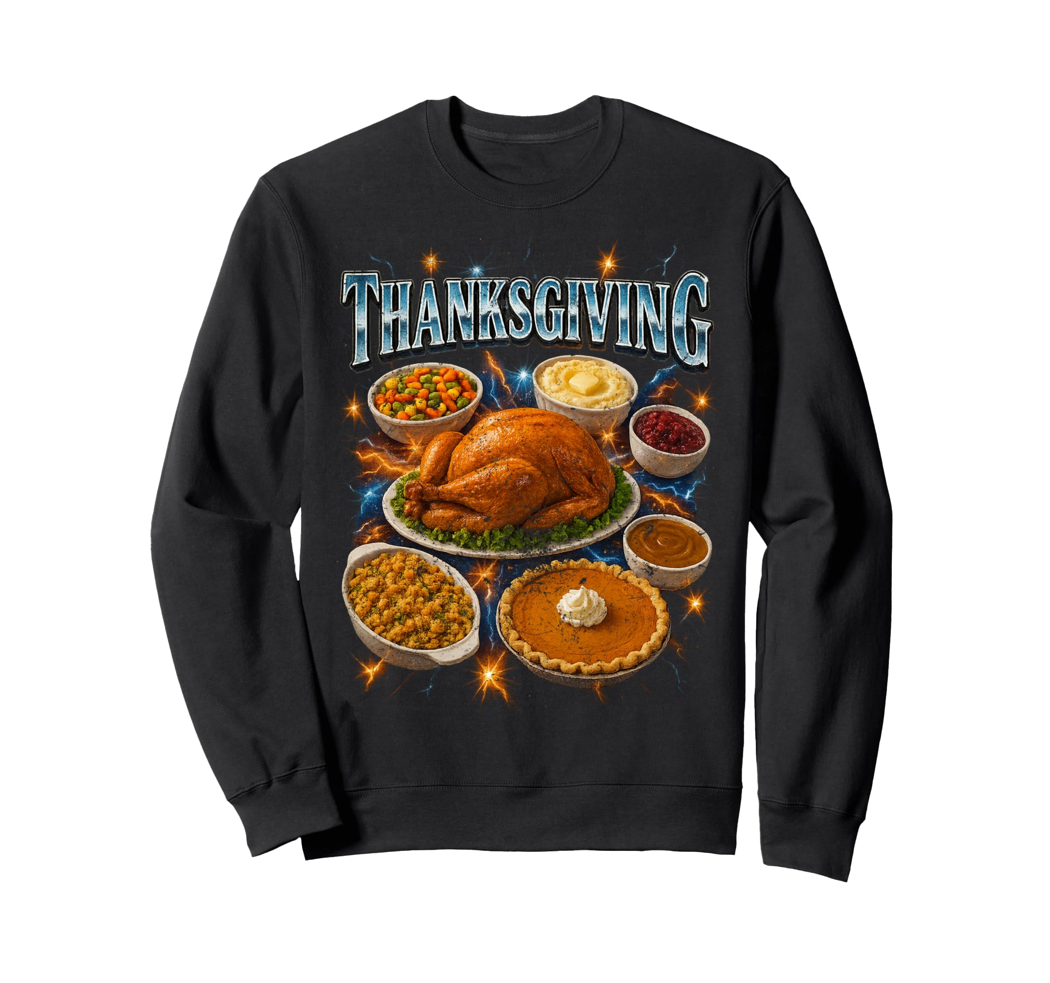 Thanksgiving 90S 2000S Hip Hop Sweatshirt - Casual Everyday Wear Unisex - T-Shirt, Sweatshirt, Hoodie