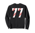 Baseball Mom 77 Jersey Baseball Sweatshirt - Fun Novelty Design Unisex - T-Shirt, Sweatshirt, Hoodie