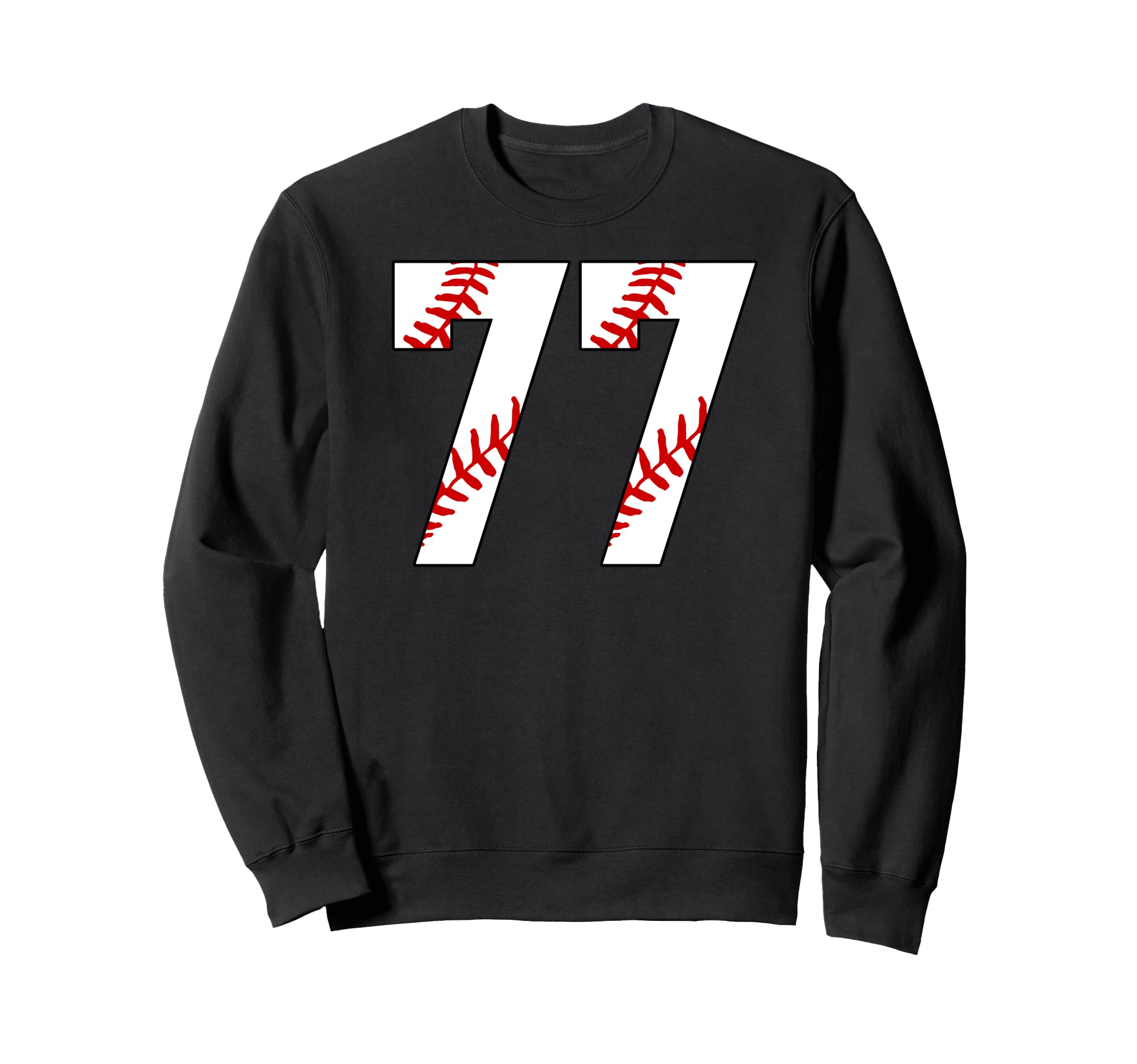 Baseball Mom 77 Jersey Baseball Sweatshirt - Fun Novelty Design Unisex - T-Shirt, Sweatshirt, Hoodie