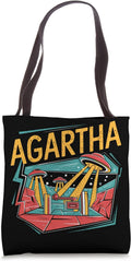 Agartha City UFO Sci Fi Conspiracy Mystic - Adult & Kids T-Shirts, Sweatshirts & Hoodies apparel design preview 1