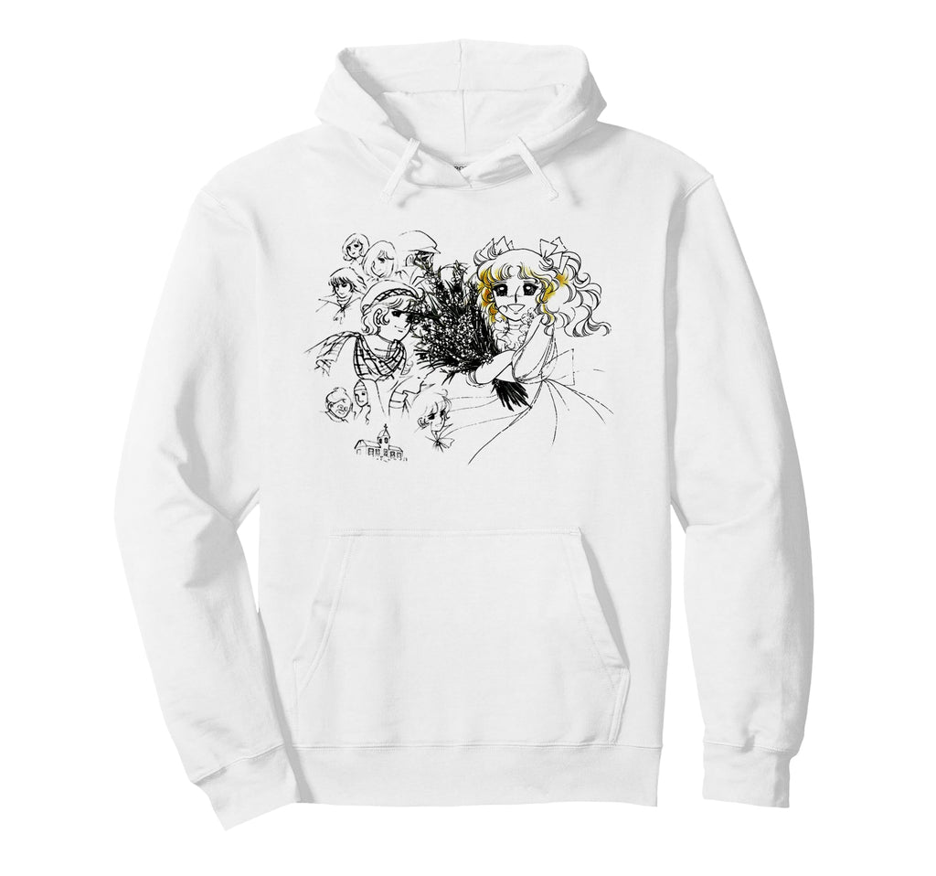 Candy Manga 80S Anime Line Art Hoodie - Graphic Print Unisex - T-Shirt, Sweatshirt, Hoodie