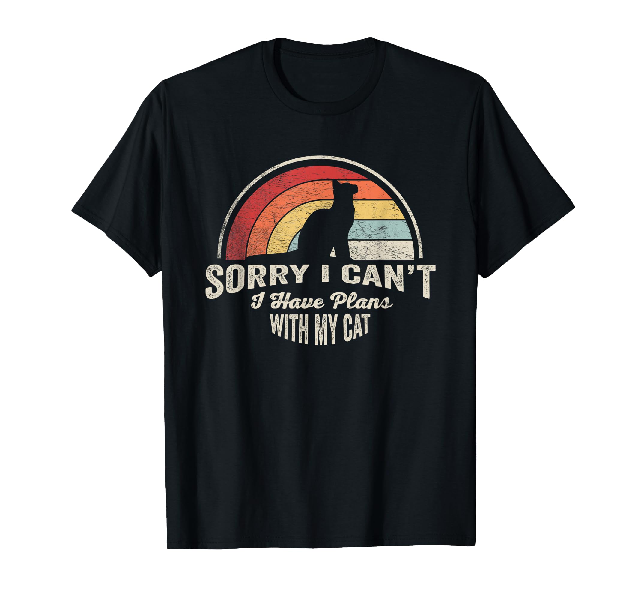 Sorry I Cant Plans My Cat Funny Sunset T-Shirt - Custom Art Print Men Women - T-Shirt, Sweatshirt, Hoodie