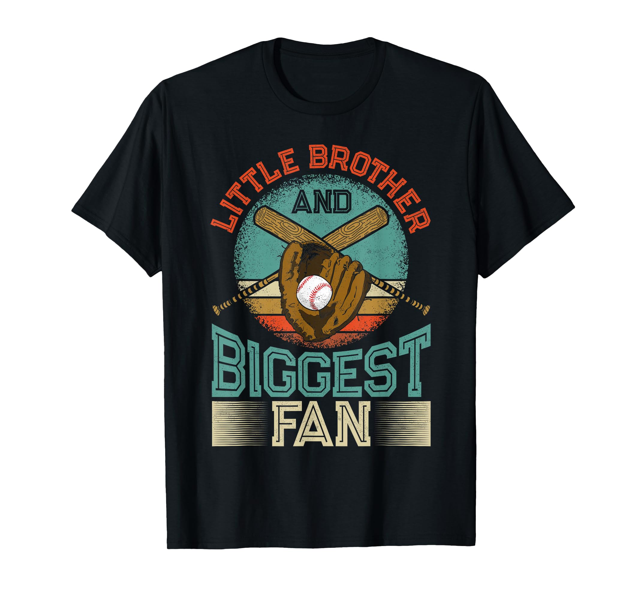 Baseball Fan Brother Little Brother And T-Shirt - Custom Art Print Unisex - T-Shirt, Sweatshirt, Hoodie