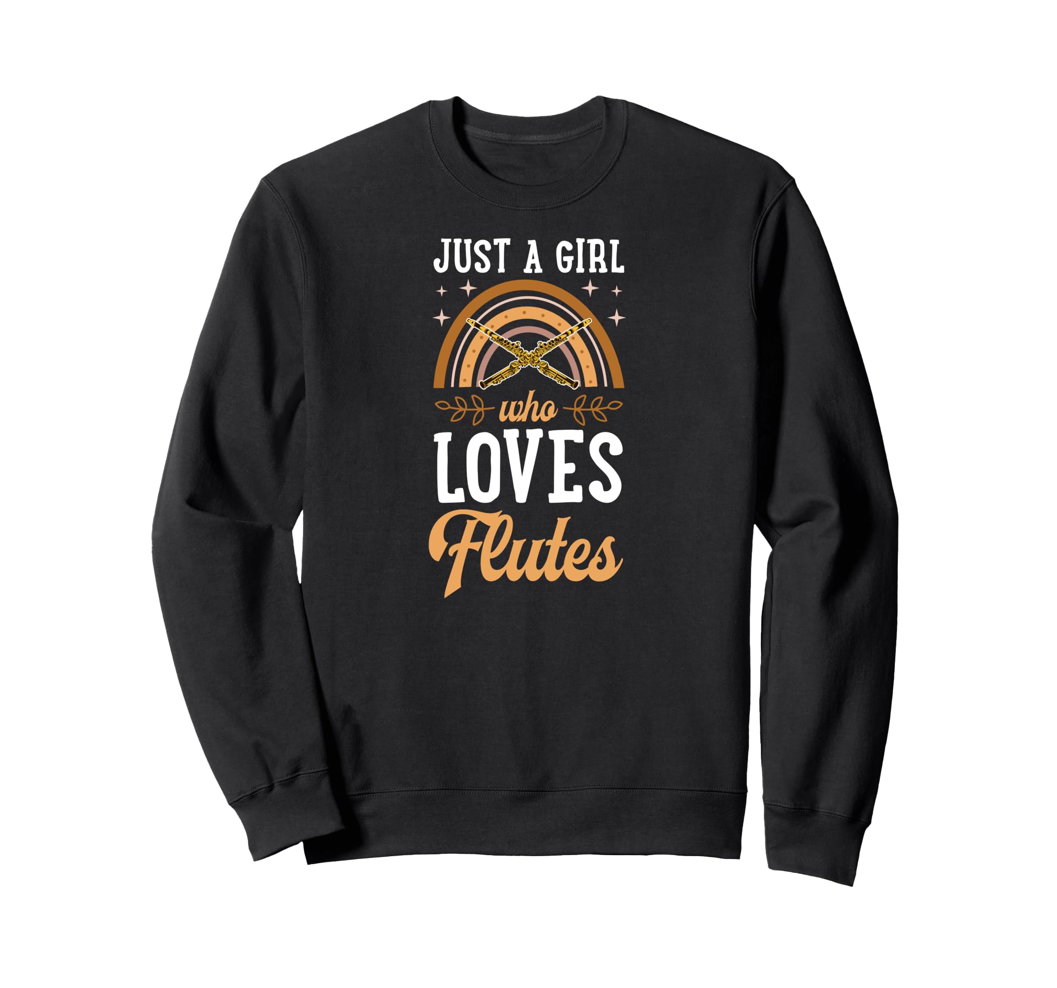 Just Who Loves Flutes Bohemian Sweatshirt - Aesthetic Graphic for Adults - T-Shirt, Sweatshirt, Hoodie