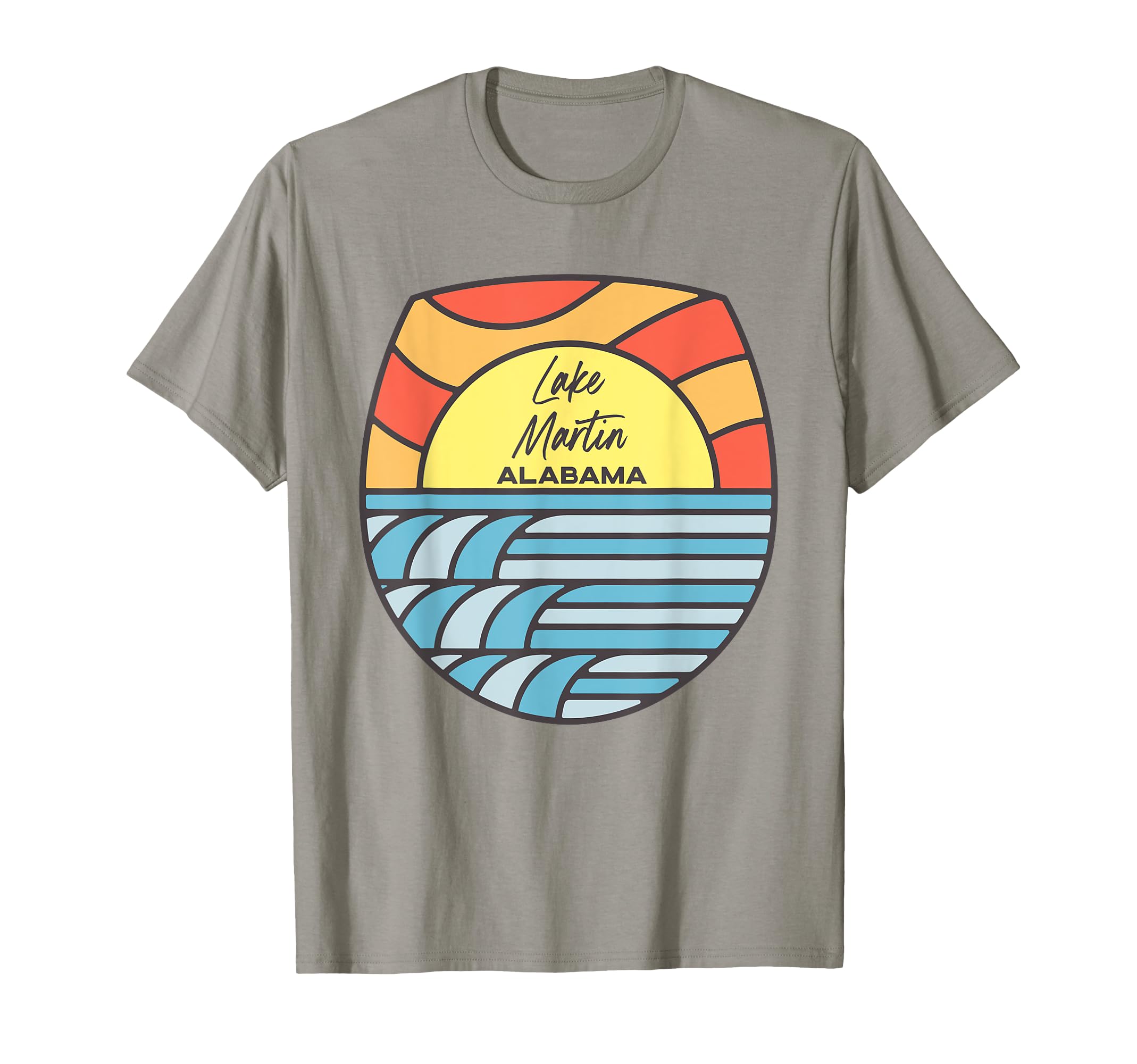Lake Martin Alabama Al Sunset Souvenir T-Shirt - Trendy Graphic for Adults - T-Shirt, Sweatshirt, Hoodie