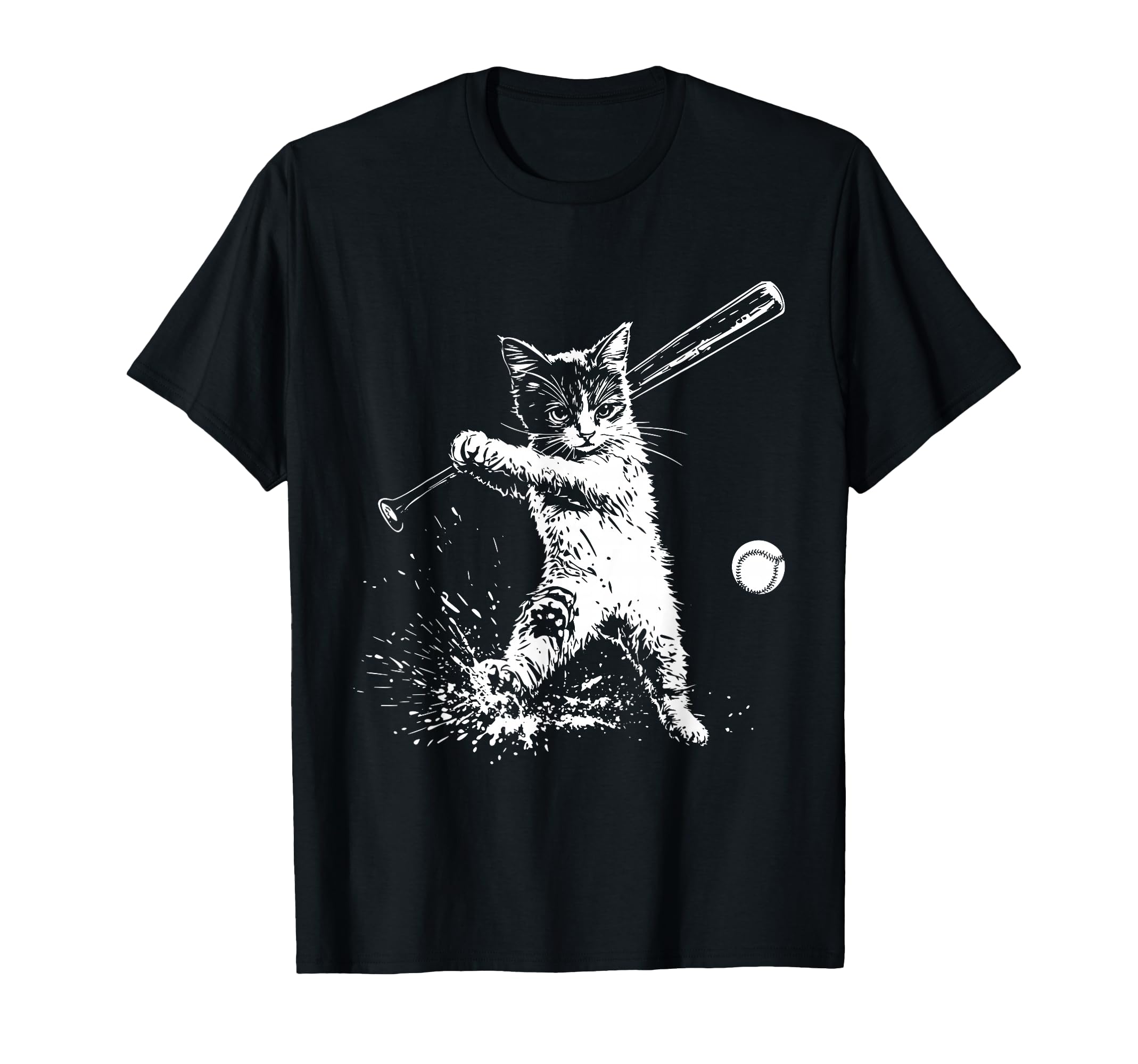 Funny Cat Baseball T-Shirt - Aesthetic Graphic Men Women - T-Shirt, Sweatshirt, Hoodie