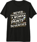 Seventies Woman Painter Strong Creative Power - Adult & Kids T-Shirts, Sweatshirts & Hoodies apparel design preview 1