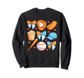 Baseball Coquette Bow Baseball Cheer Sweatshirt - Trendy Graphic Unisex - T-Shirt, Sweatshirt, Hoodie
