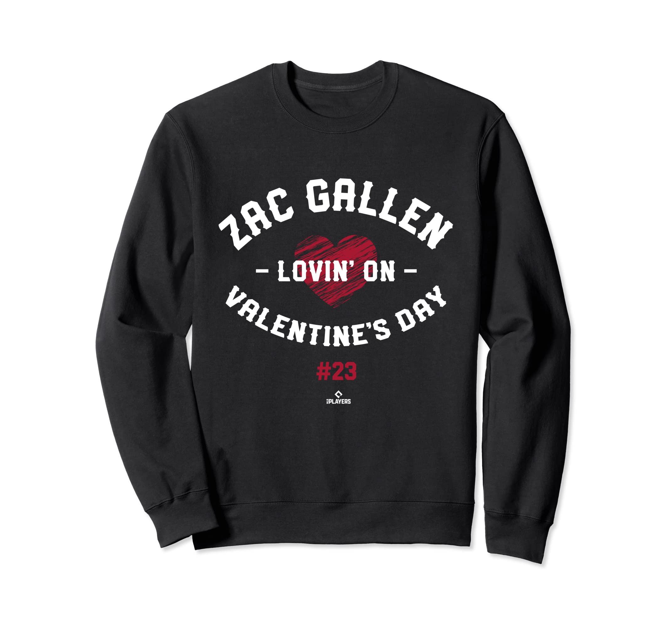 Zac Gallen Lovin Valentines Day Sweatshirt - Minimalist Print for Adults - T-Shirt, Sweatshirt, Hoodie