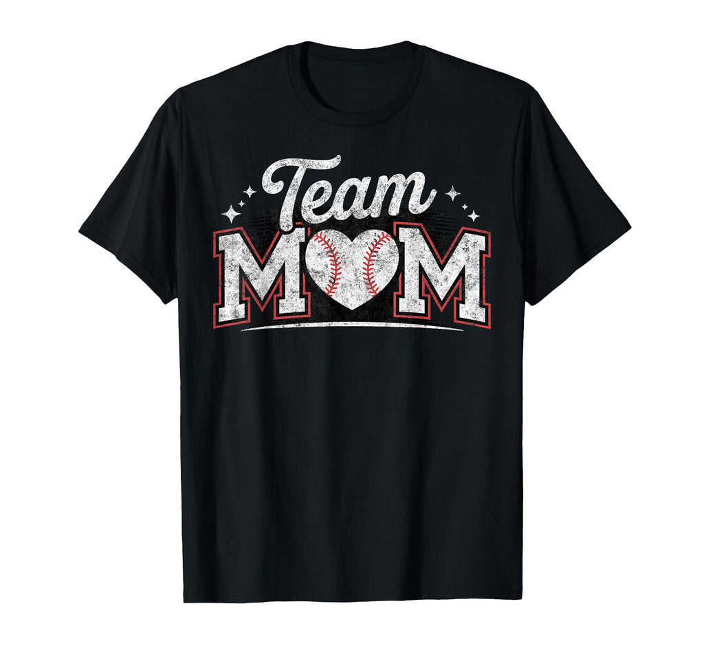 Baseball Team Mom Mother Baseball T-Shirt - Custom Art Print Men Women - T-Shirt, Sweatshirt, Hoodie