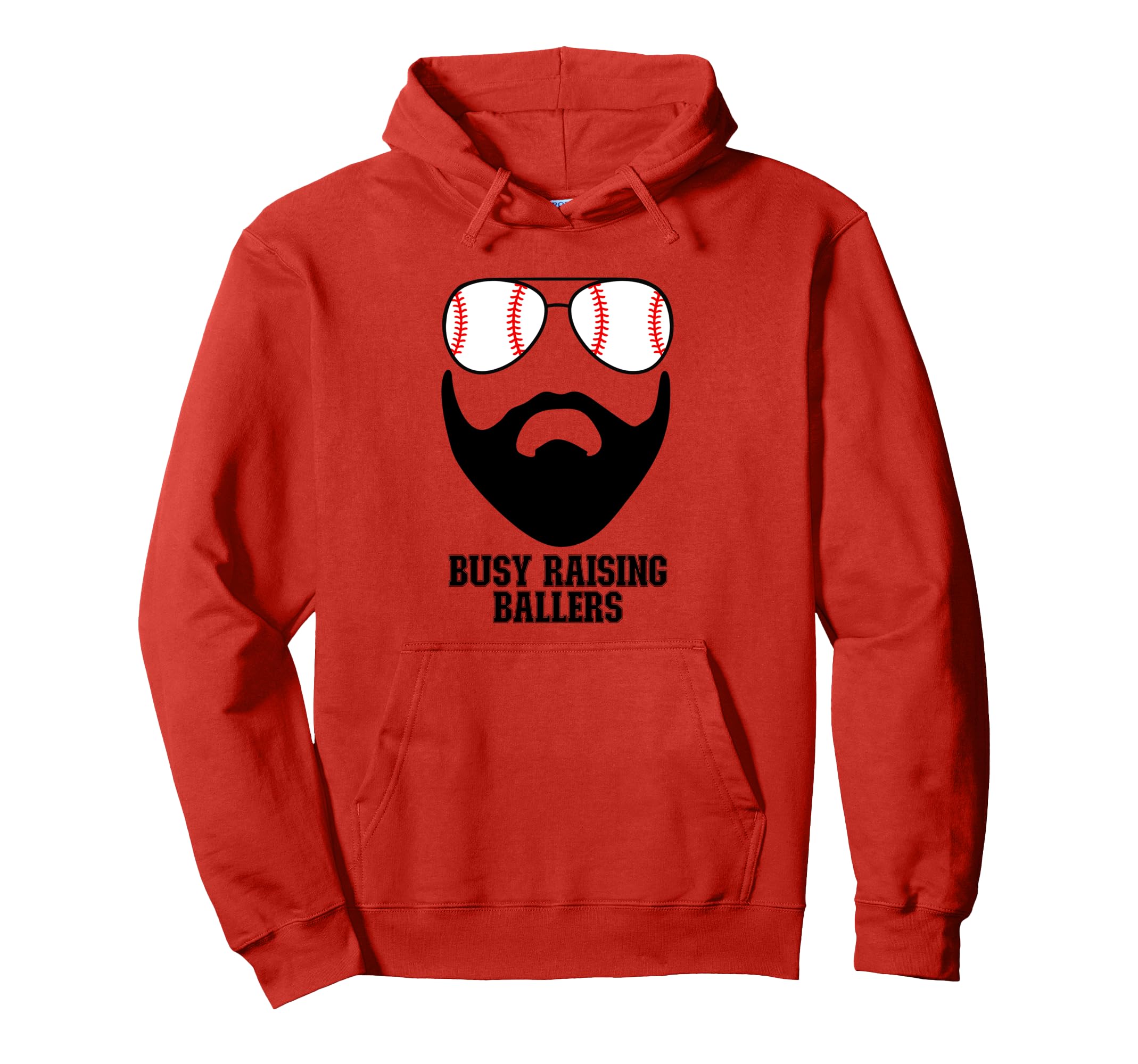 Busy Raising Ballers Funny Baseball Dad Hoodie - Trendy Graphic Men Women - T-Shirt, Sweatshirt, Hoodie