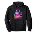 Vaperwave Aesthetic Glitch Palm Hoodie - Fun Novelty Design Men Women - T-Shirt, Sweatshirt, Hoodie